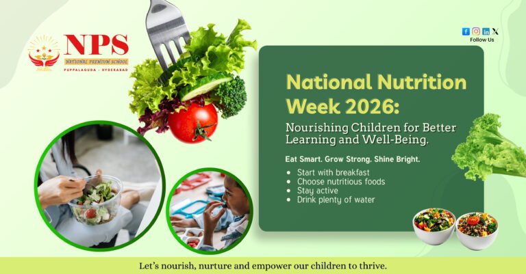 National Nutrition Week 2026 at National Premium School, Puppalaguda